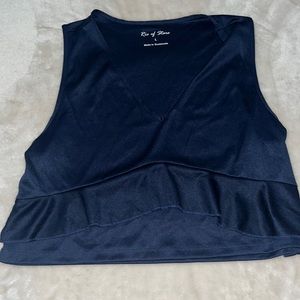 Navy Blue Crop Top 💙